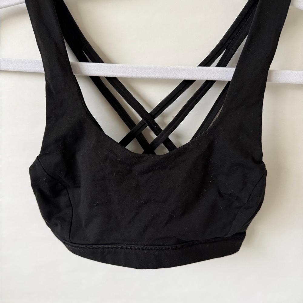 lululemon athletica Black Strappy Sports Bra